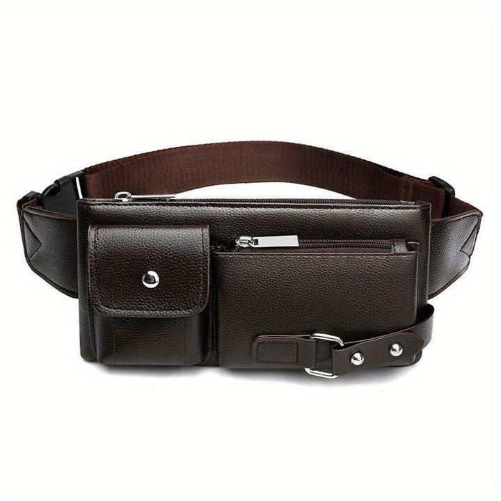 Men's Shoulder Bag | Multifunctional Design | Adjustable Strap & Multiple Pockets | Premium Leather