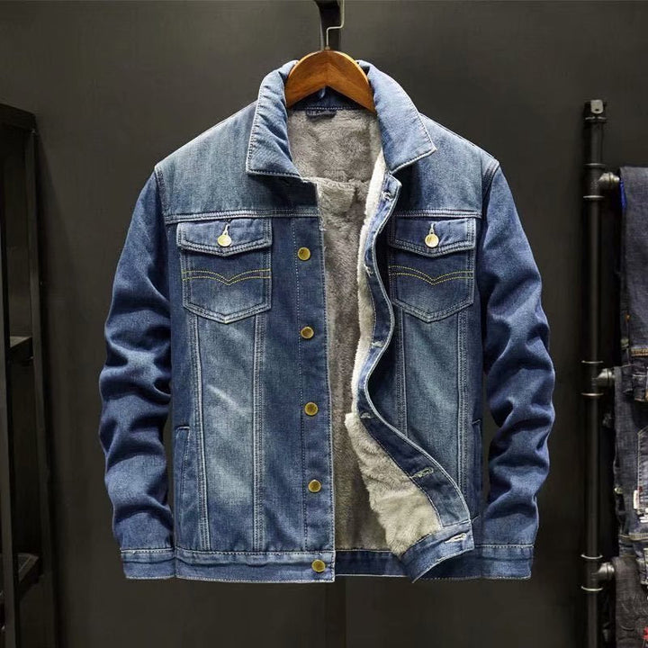 Men’s Winter Jacket | Classic Denim Style | Warm & Stylish Clothing