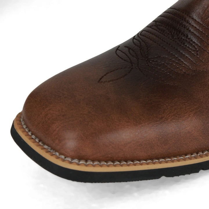 Men’s Boots | Western Cowboy Shoes | Luxury PU Leather