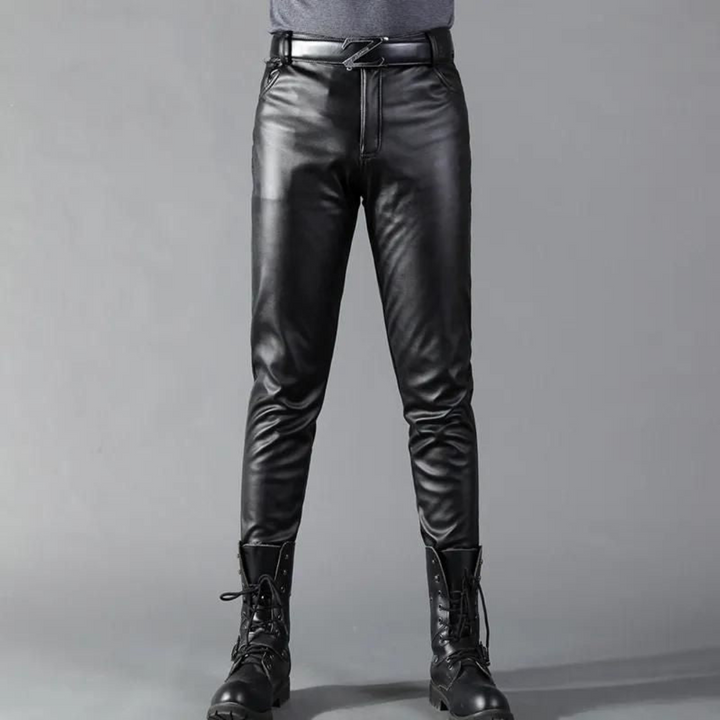 Men's Leather Trousers | Premium Stretch Fit | Durable & Stylish | Stretch Leather