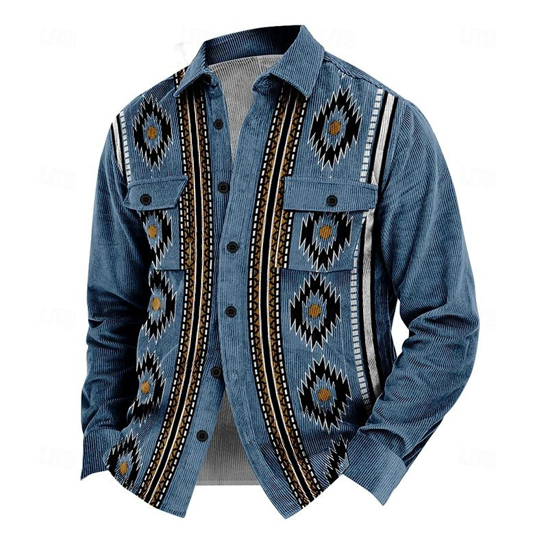 Men's winter Jacket | Casual Shirt Jacket | Colorblock Streetwear Look