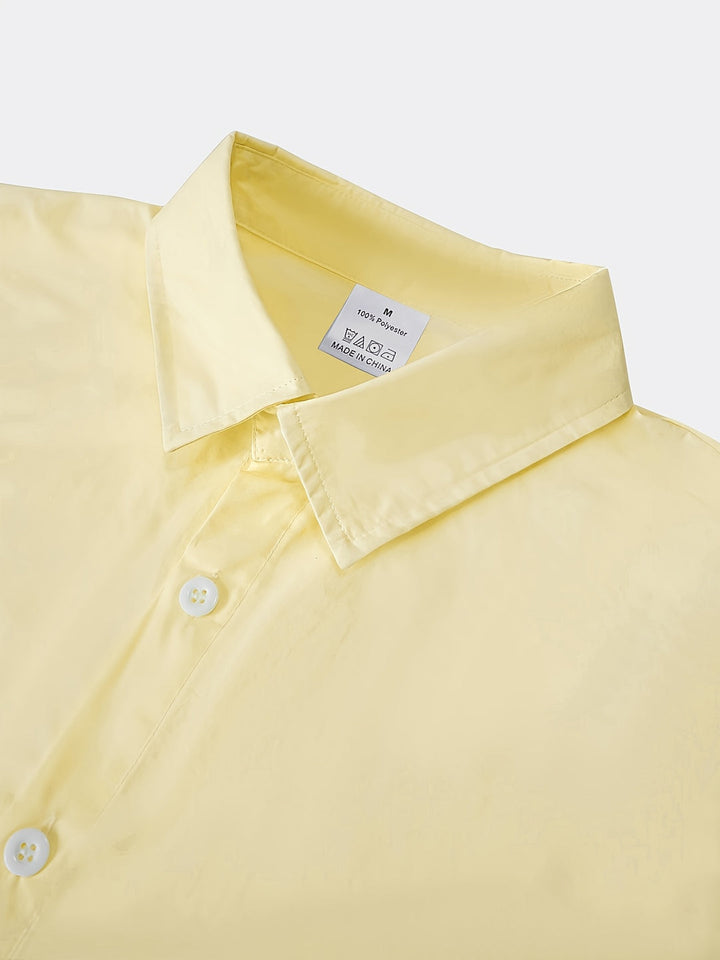 Men's Shirt | Plain Design | Soft & Breathable Cotton | Work & Casual