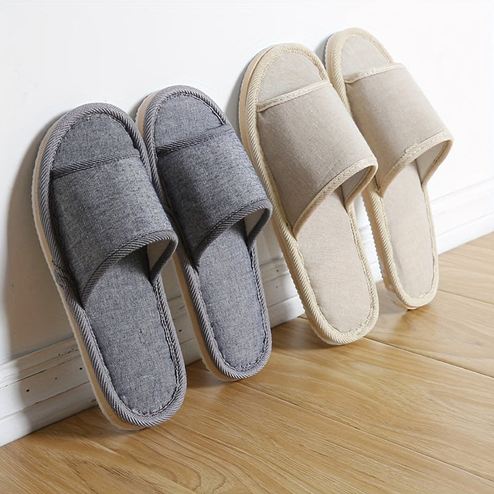 Men’s Slippers | Comfortable & Breathable | Indoor Use | Linen & EVA