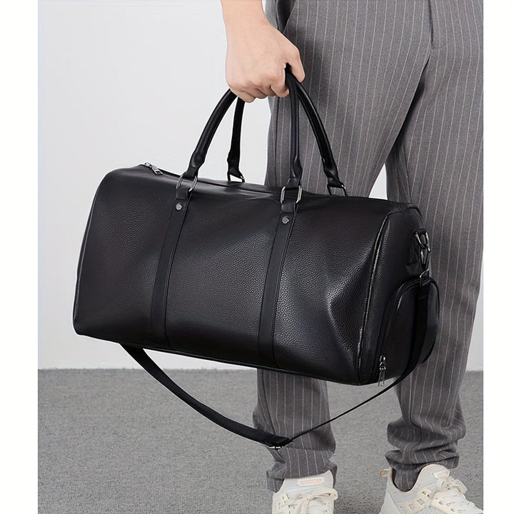 Men’s Travel Bag | Stylish & Multifunctional | Adjustable Shoulder Strap | PU Leather