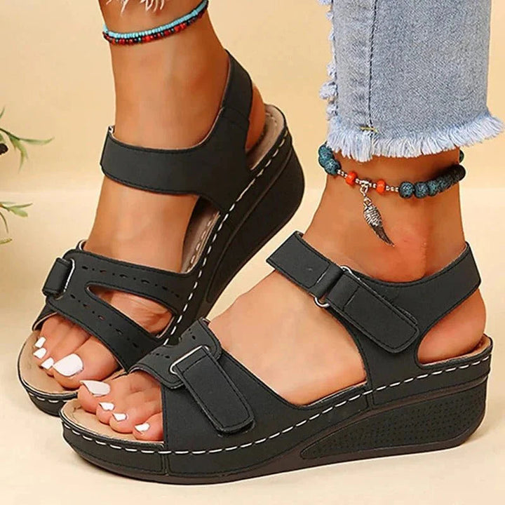Women's Platform Sandals | Adjustable Strap & Open Toe | Comfortable Fit | Summer Style