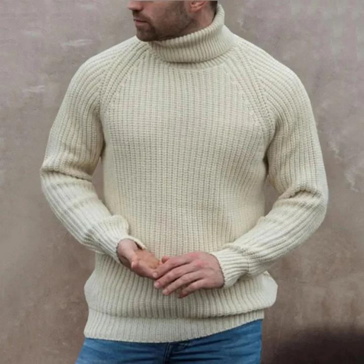 Men’s Sweater | Turtleneck Knit | Casual Fall Winter Pullover