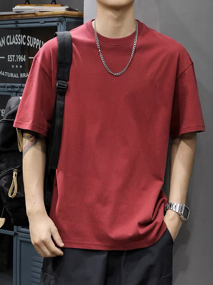 Men's Summer T-Shirt | Breathable & Lightweight | Short Sleeves & Round Neck | Casual