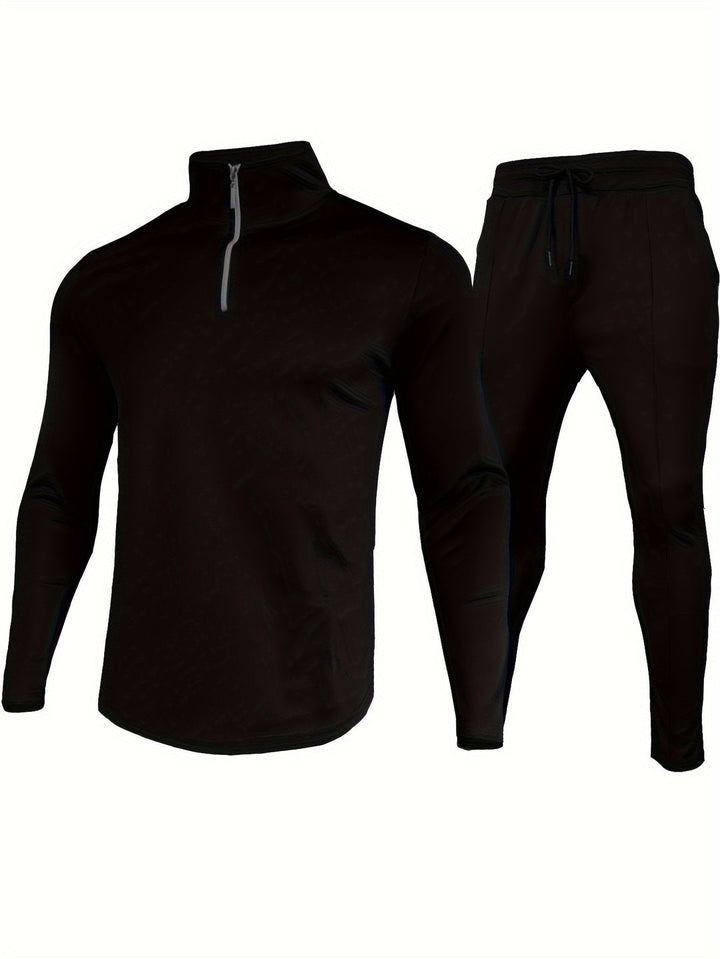 Men’s Tracksuit | 2-Piece Set with Zip & Drawstring | Sporty & Comfortable | Polyester