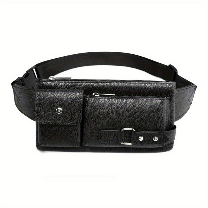 Men's Shoulder Bag | Multifunctional Design | Adjustable Strap & Multiple Pockets | Premium Leather