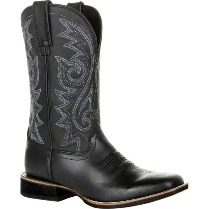 Men’s Boots | Western Cowboy Shoes | Luxury PU Leather