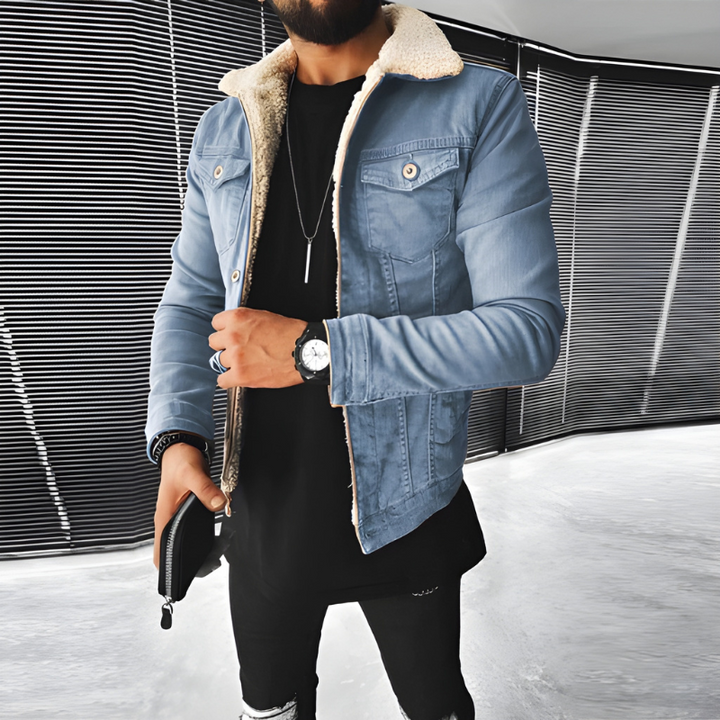 Men’s winter Jacket | Denim Lined Casual Coat | Everyday Winter Wear