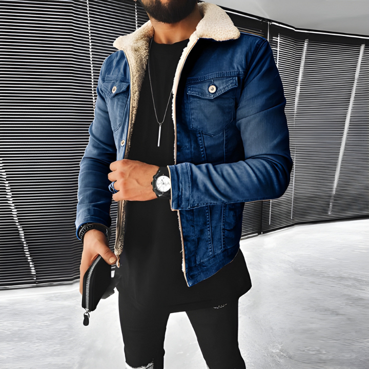 Men’s winter Jacket | Denim Lined Casual Coat | Everyday Winter Wear