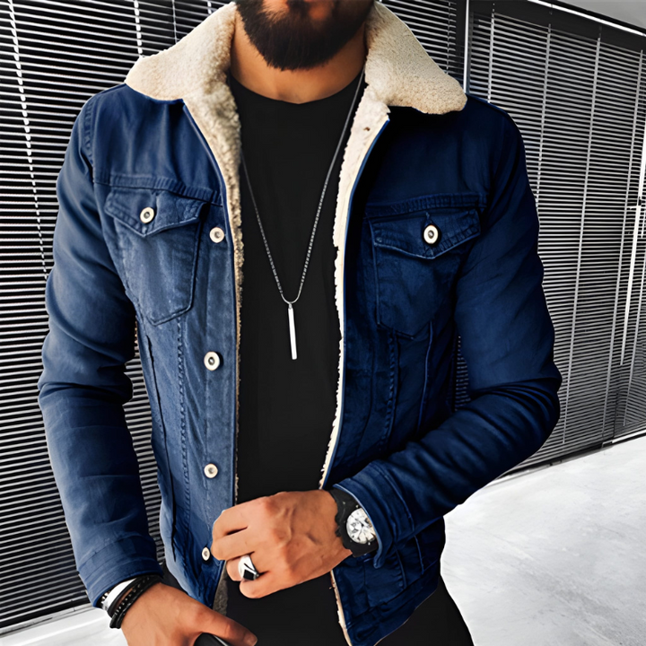 Men’s winter Jacket | Denim Lined Casual Coat | Everyday Winter Wear