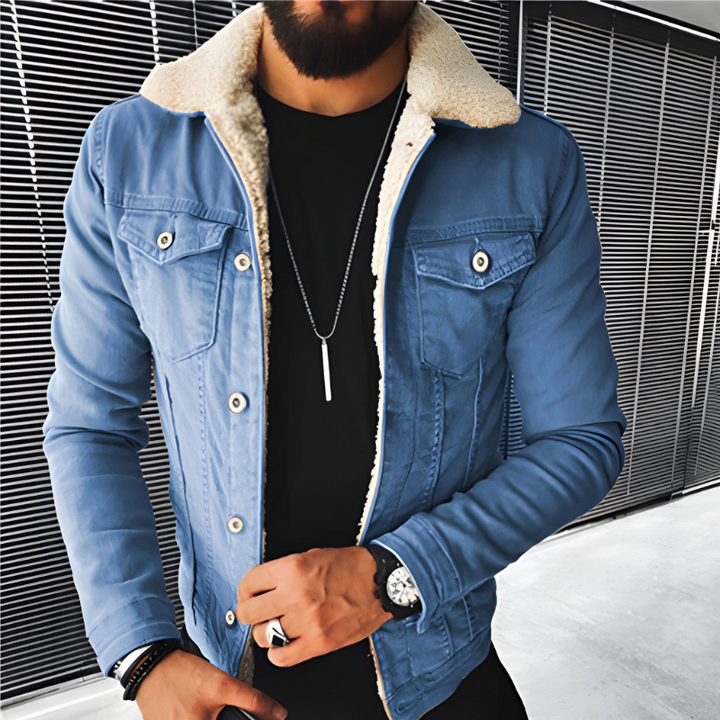 Men’s winter Jacket | Denim Lined Casual Coat | Everyday Winter Wear