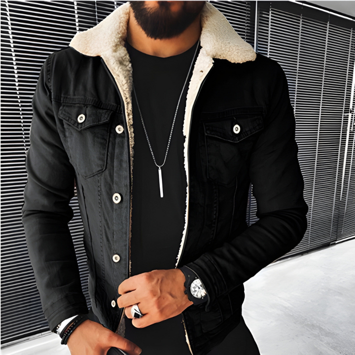 Men’s winter Jacket | Denim Lined Casual Coat | Everyday Winter Wear