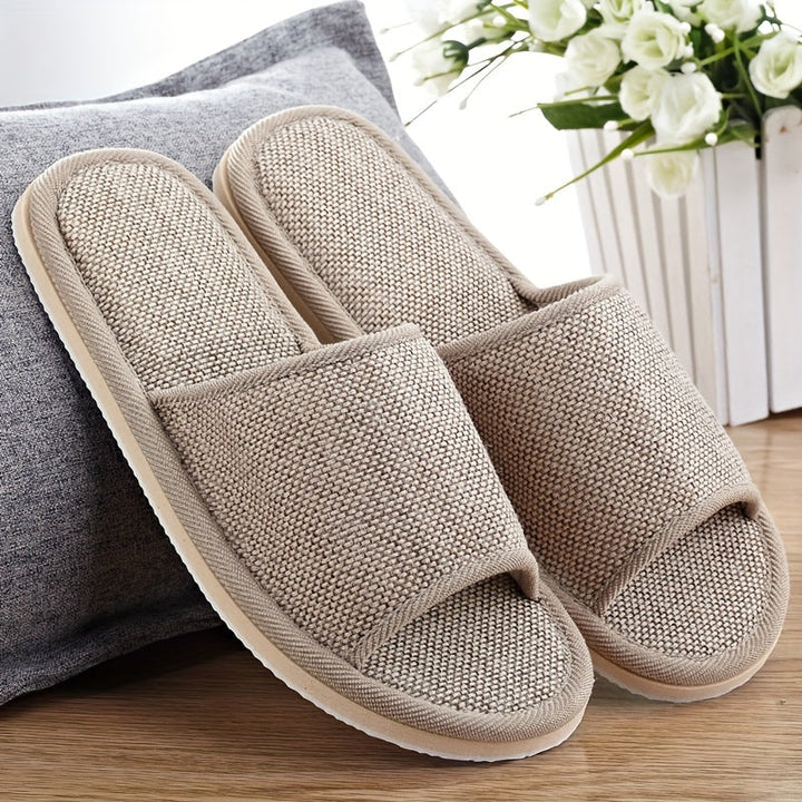 Men’s Slippers | Comfortable & Breathable | Indoor Use | Linen & EVA