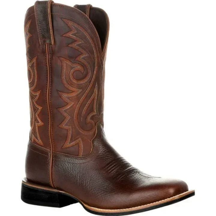 Men’s Boots | Western Cowboy Shoes | Luxury PU Leather