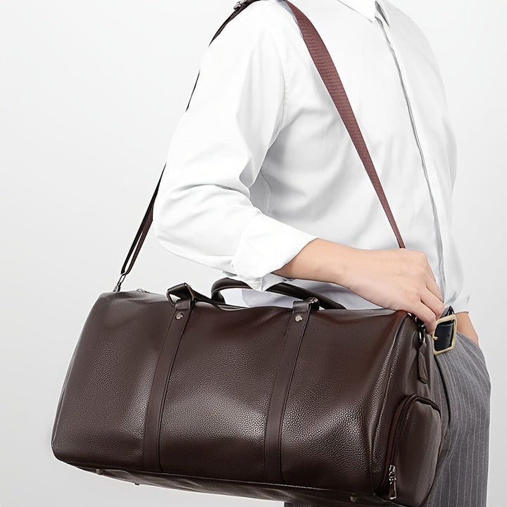 Men’s Travel Bag | Stylish & Multifunctional | Adjustable Shoulder Strap | PU Leather