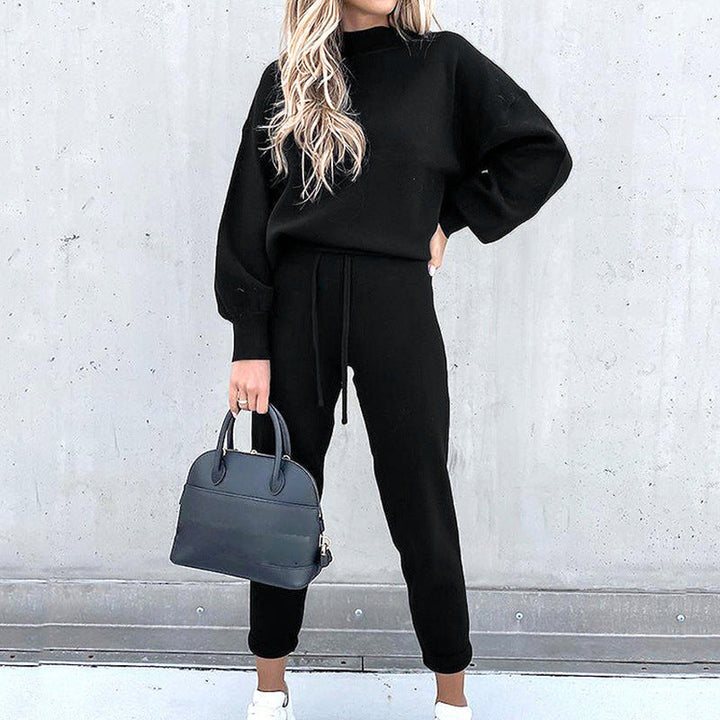 Women's Two-Piece Set | Loose Fit Sweatshirt & Pencil Pants | Casual Loungewear