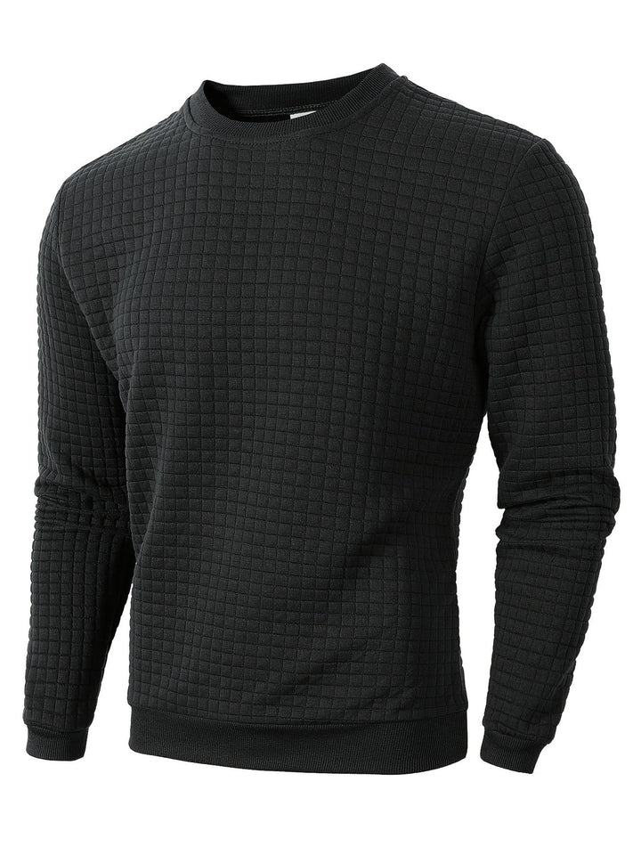 Men’s Sweater | Soft Honeycomb Knit | Crew Neck | Regular Fit