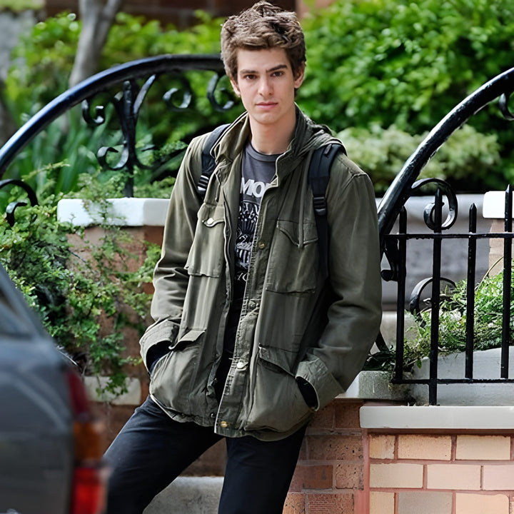 Men's Cargo Jacket | Hidden Hood & Utility Pockets | Sustainable & Versatile | Poly Cotton