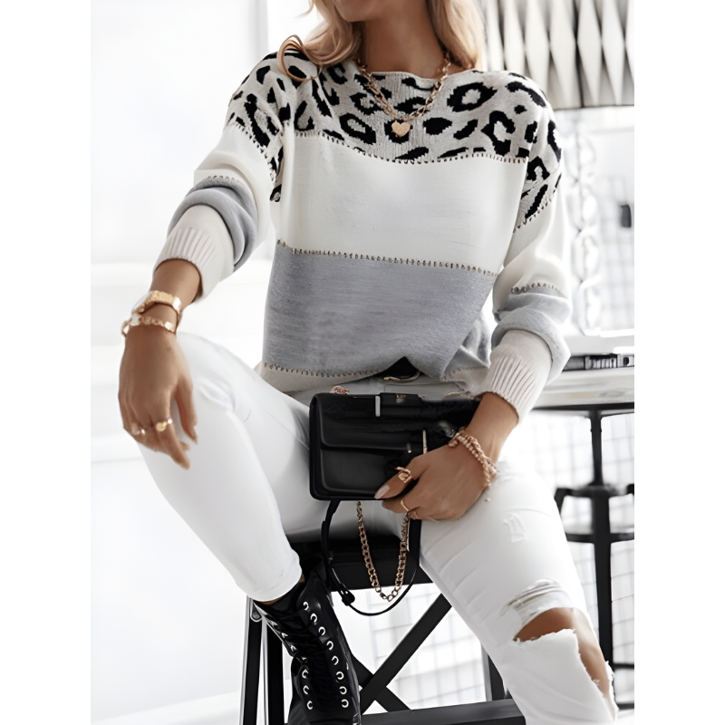 Women’s Jumpers | Winter Clothing | Knitted Leopard Style