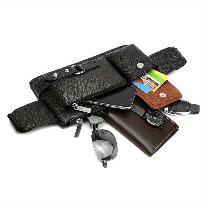 Men's Shoulder Bag | Multifunctional Design | Adjustable Strap & Multiple Pockets | Premium Leather