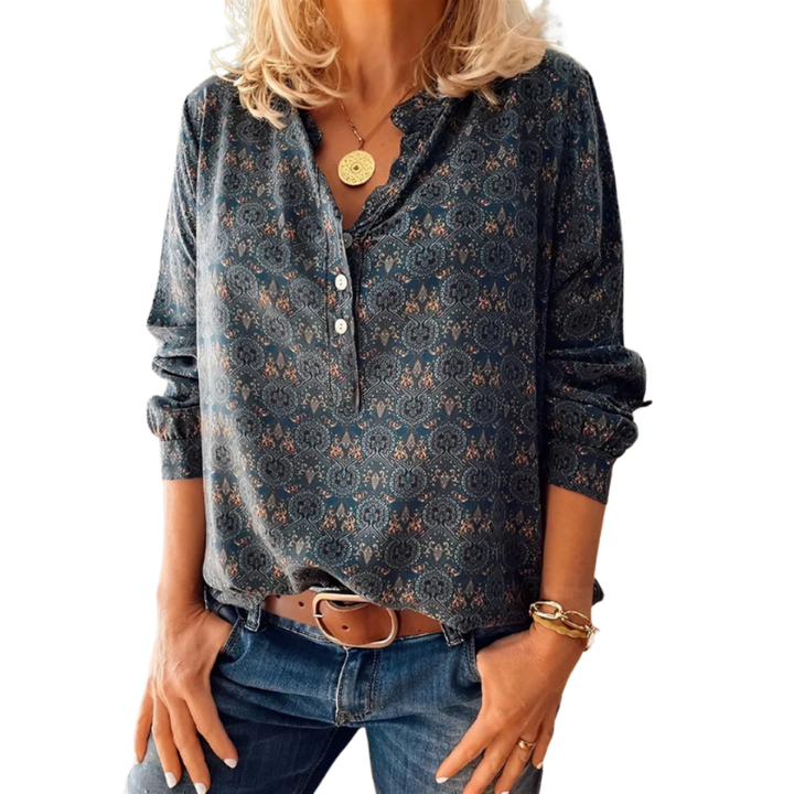 Women’s Blouse | Casual Clothing | Vintage Button Top