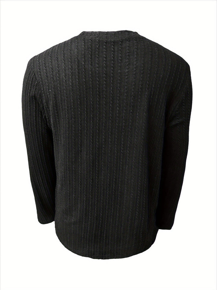 Men’s T-shirt | Slim Fit & Stretch | Long Sleeves | For Autumn & Winter