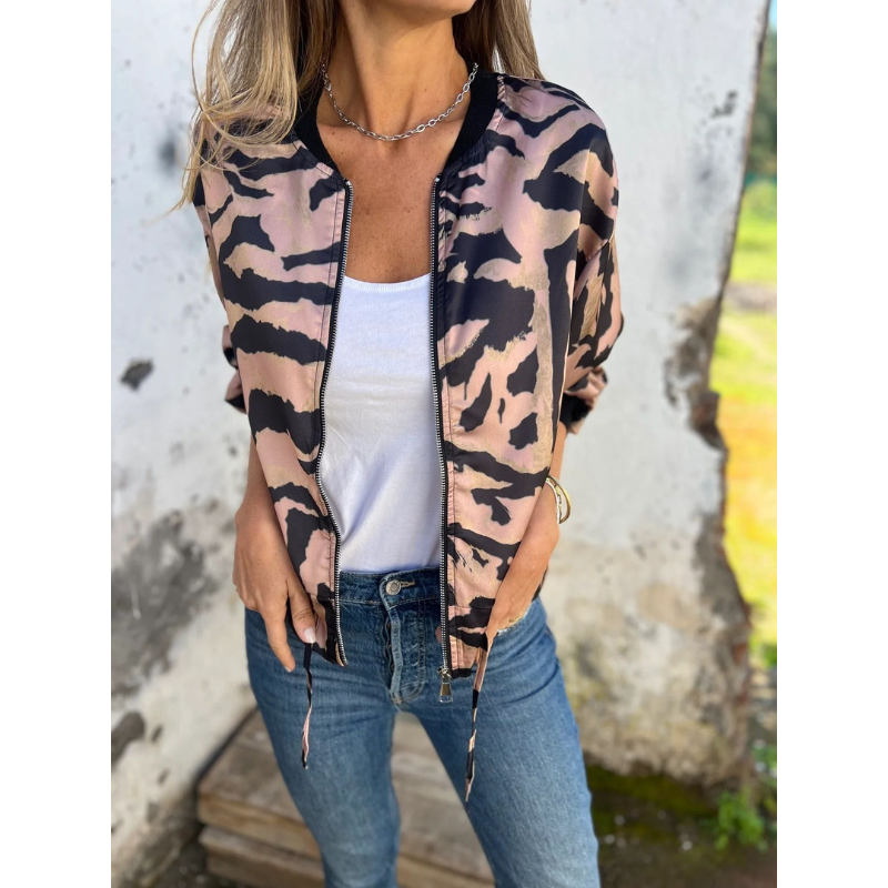 Women’s Jacket | Sporty Bomber Style | Trendy Clothing