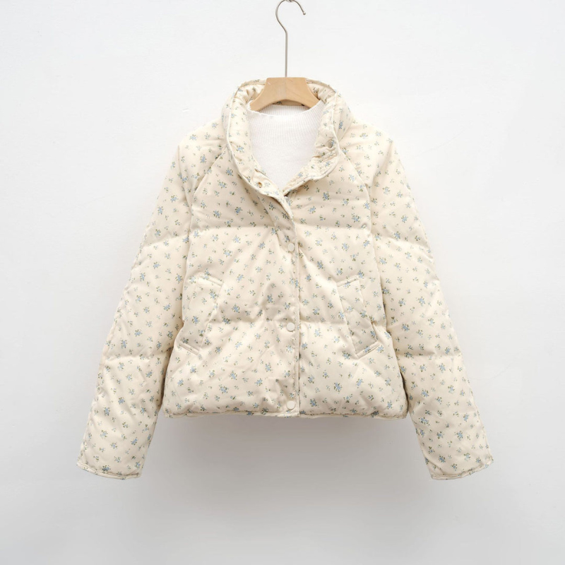 Women’s Jackets | Floral Puffer Jacket | Stylish Winter Clothing