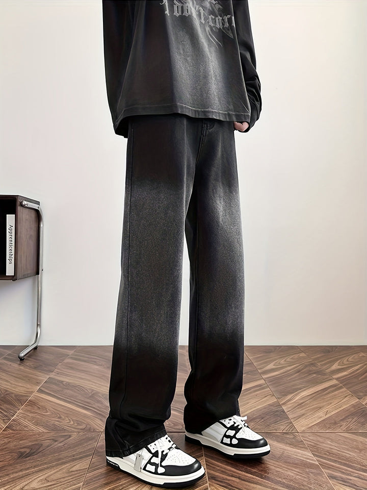 Men’s Jeans | Gradient Colour Effect | Comfortable Fit | Washed Denim