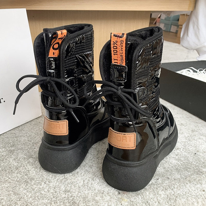 Snow Boots Women | Winter Shoes | Warm Lace-Up Design