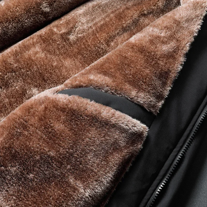 Men's Winter Jacket with Stand Collar | Windproof mens coat