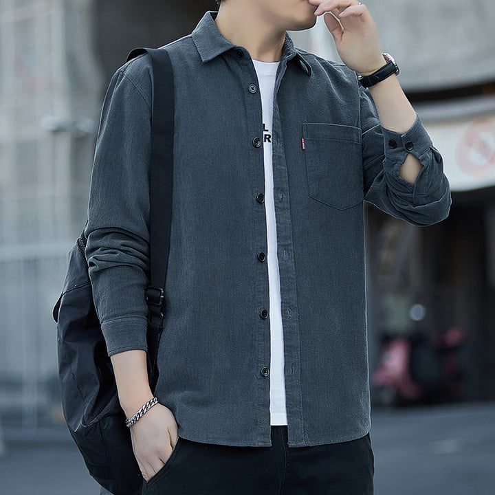 Men's Corduroy Shirt Jacket | Casual & Trendy | Button Closure & Chest Pockets
