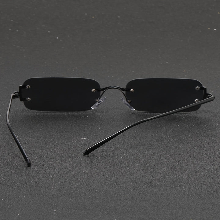 Men's Glasses | Retro Square | Metal Frame | Rimless Design