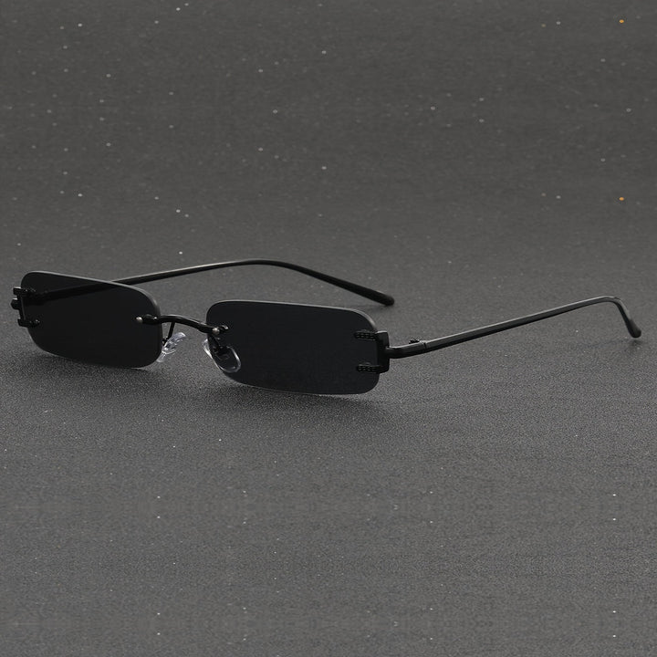 Men's Glasses | Retro Square | Metal Frame | Rimless Design
