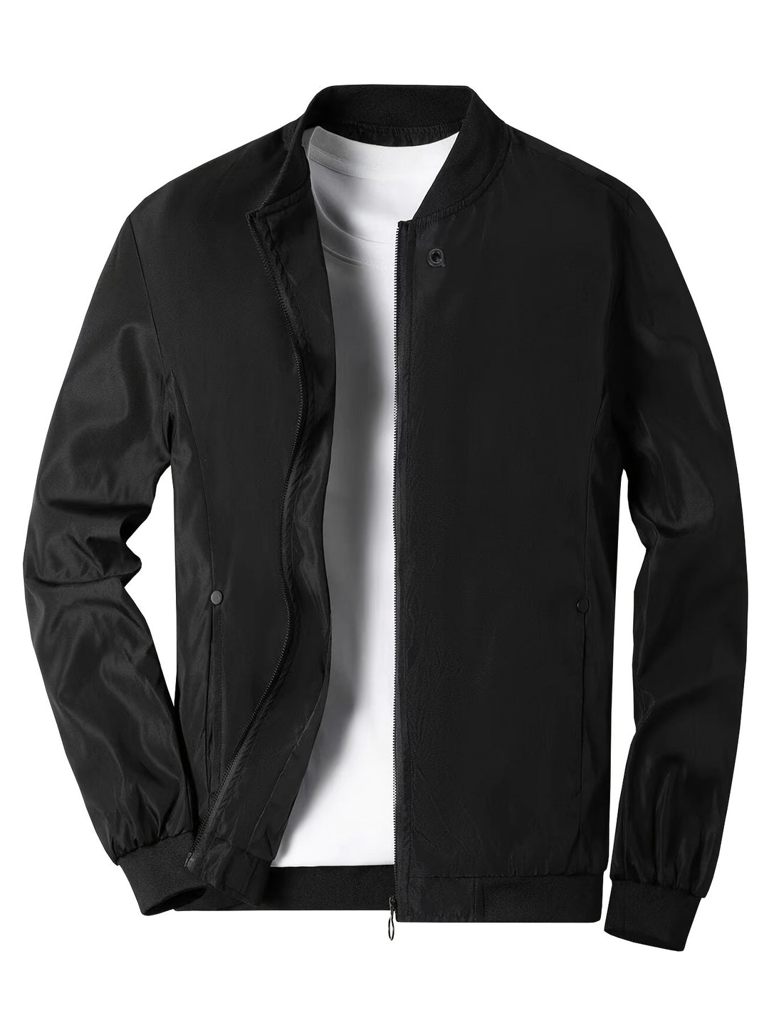 Men's Jacket | Classic Design with Stand-Up Collar | Lightweight & Washable