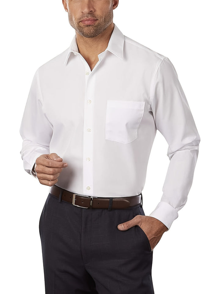 Men's Shirt | Classic & Formal | Solid Colour | Cotton-Polyester Blend