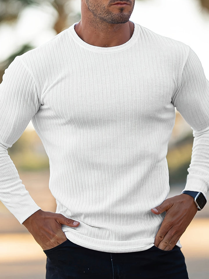 Men's Shirt | Plain & Breathable | Long Sleeves | Casual Comfort