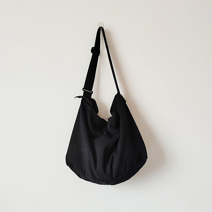 Men's Shoulder Bag | Canvas Crossbody | Adjustable Wide Strap | Minimalist & Durable