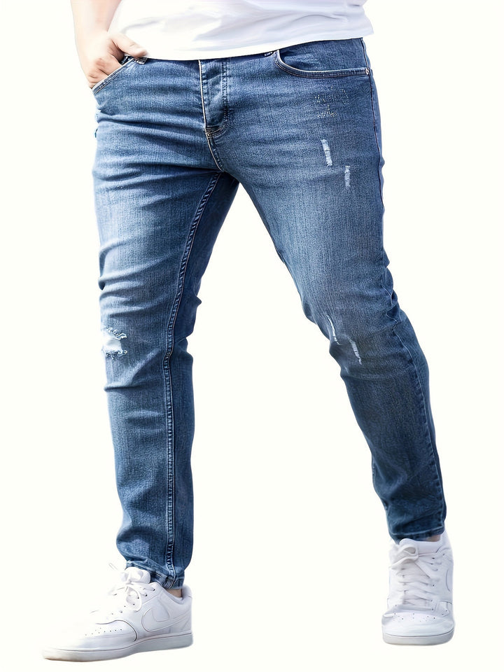 Men's Skinny Jeans | Medium Stretch Denim | Chic Street Style