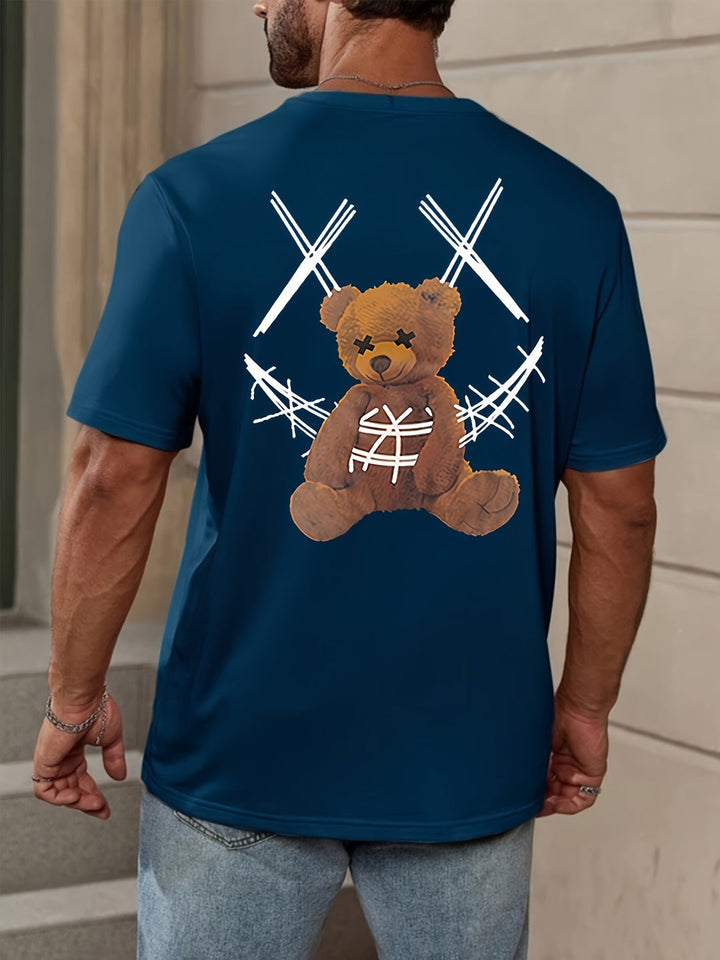Men's T-shirt | Bear Print | Casual & Comfortable | Short Sleeves