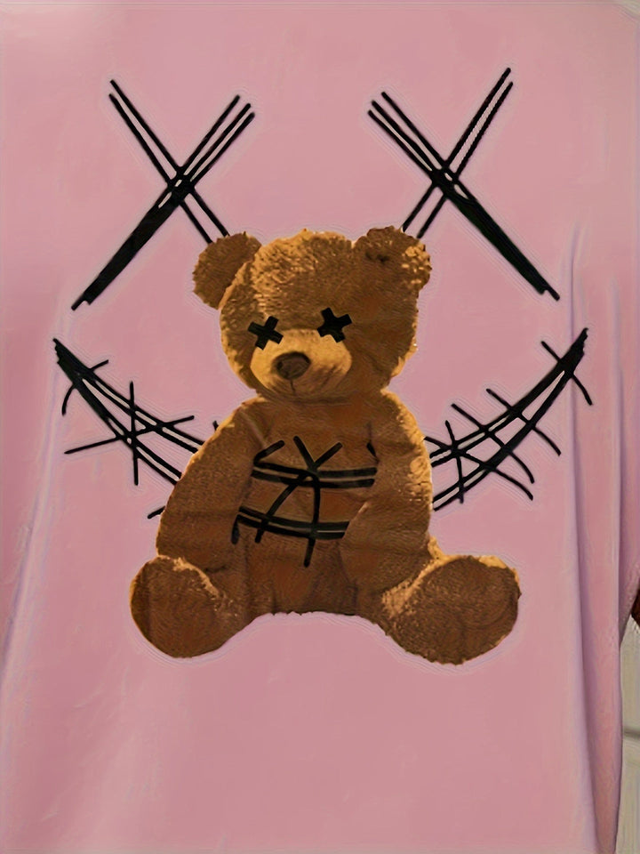 Men's T-shirt | Bear Print | Casual & Comfortable | Short Sleeves