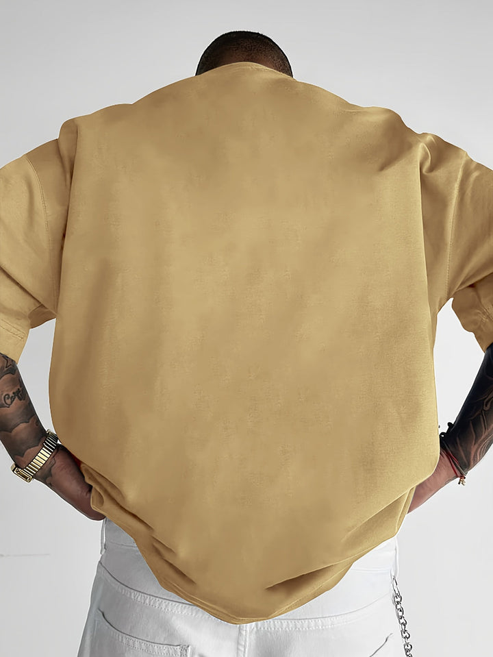 Men's T-Shirt | Trendy Slogan Print | Loose Fit | Summer