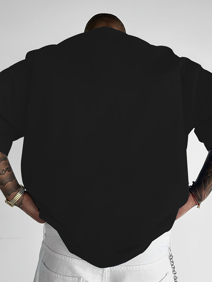 Men's T-Shirt | Trendy Slogan Print | Loose Fit | Summer