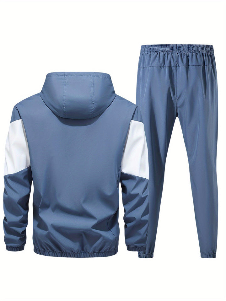 Men's Tracksuit | Two-Piece Set | Sporty & Casual | Hooded Jacket & Trousers