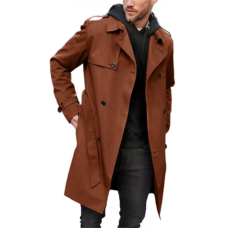 Men's Trench Coat | Classic & Refined | With Lapel Collar & Belt | For Every Occasion