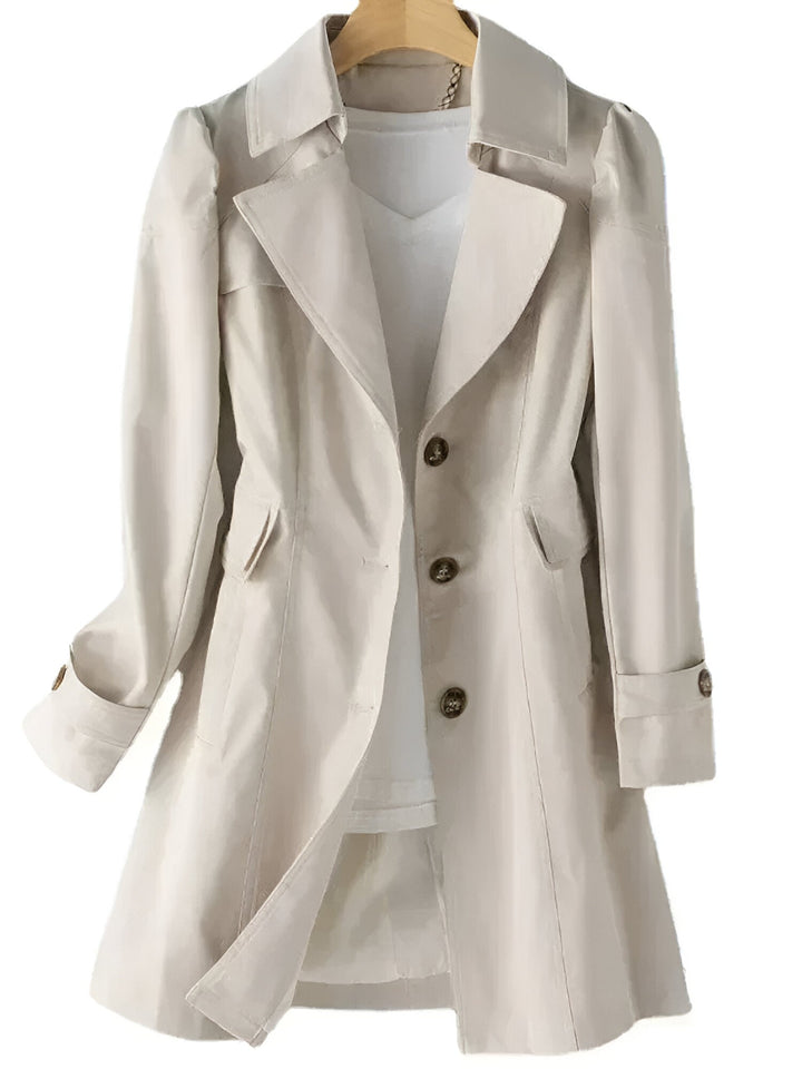 Windbreaker | Long Trench Style Jacket | Spring Fashion & Relaxed Elegance | Lightweight & Stylish
