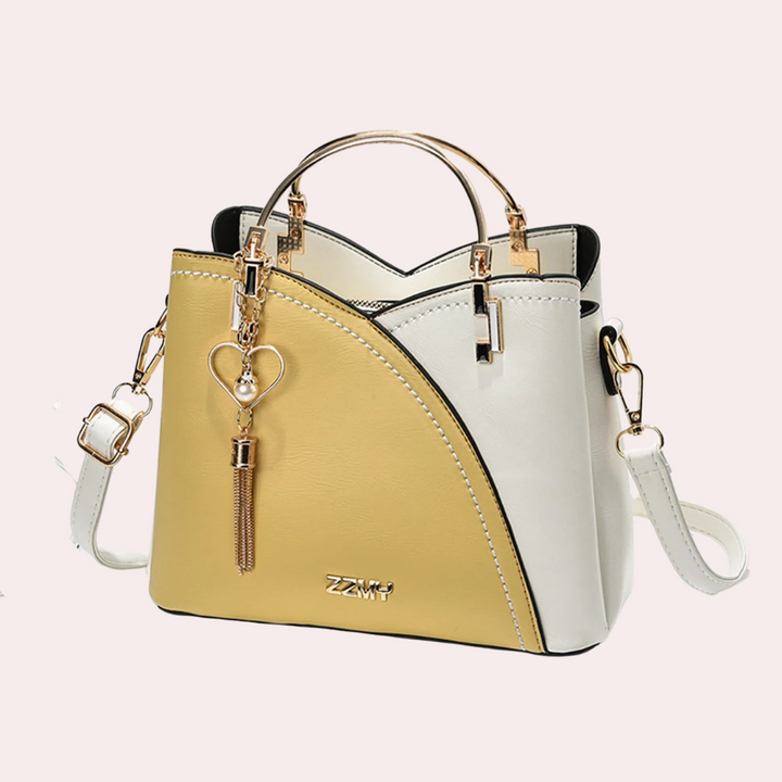 Women's Handbag | Detachable Shoulder Strap | Elegant Patchwork Design | PU Leather